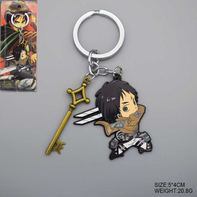 Shingeki no Kyojin Anime Cartoon Keychain School Bag Pendant