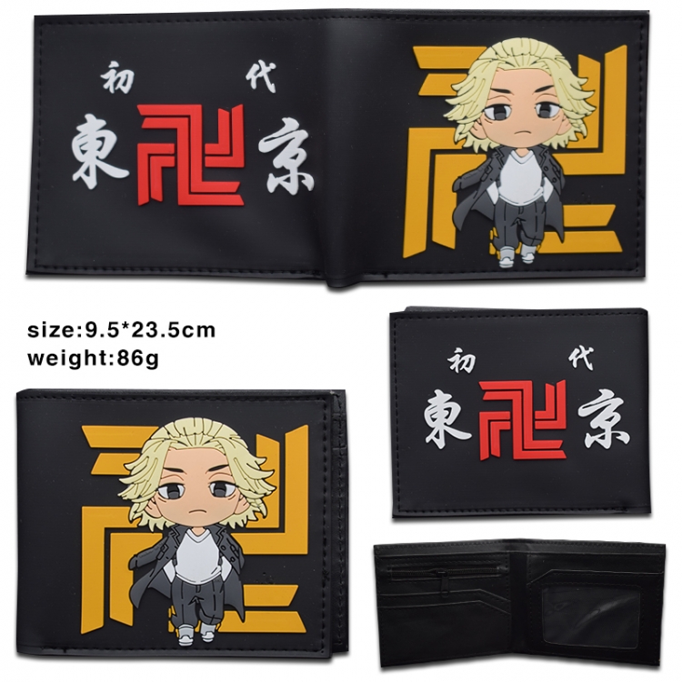 Tokyo Revengers PVC wallet short bi-fold wallet 9.5X23.5CM style B