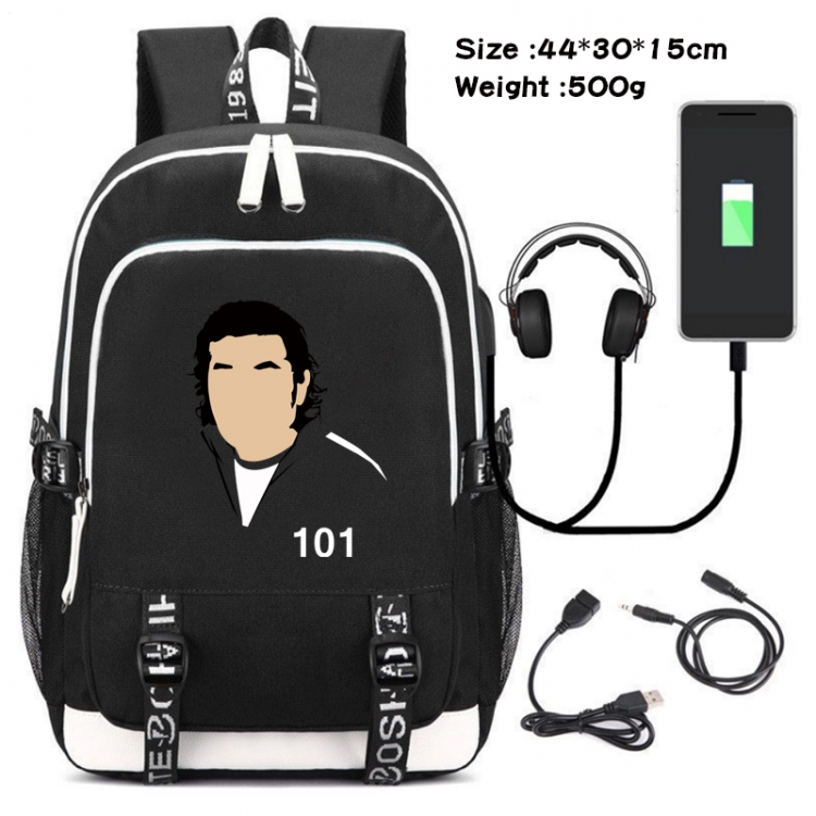Squid game Data Backpack Waterproof Backpack School Bag 44X30X15CM