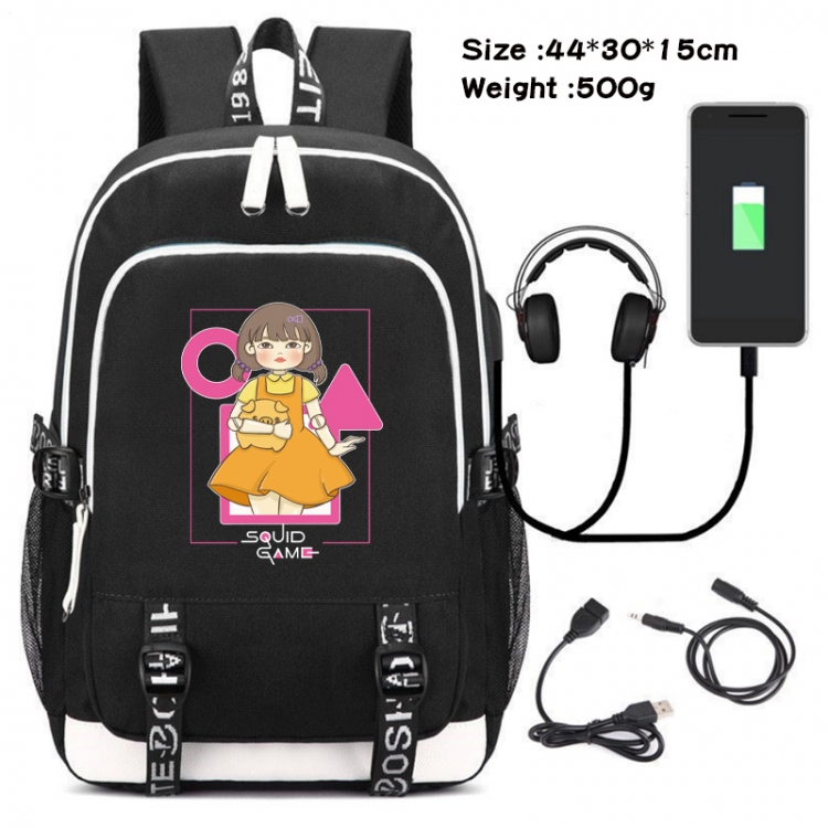 Squid game Data Backpack Waterproof Backpack School Bag 44X30X15CM