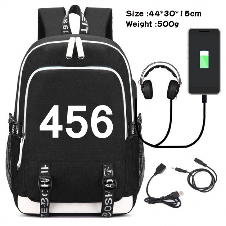 Squid game Data Backpack Waterproof Backpack School Bag 44X30X15CM