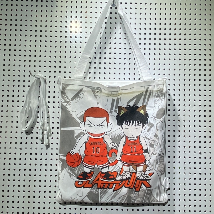 Slam Dunk Double-sided color picture canvas shoulder bag storage bag 33X32cm