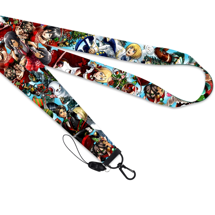 Shingeki no Kyojin Black buckle long mobile phone lanyard 45cm price for 10 pcs