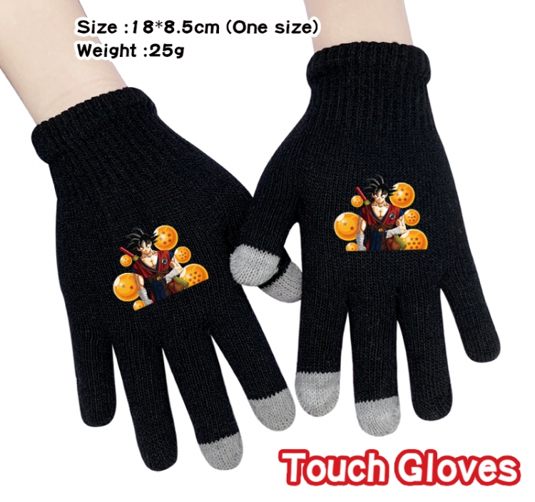 DRAGON BALL Anime knitted full finger gloves 18X8.5CM