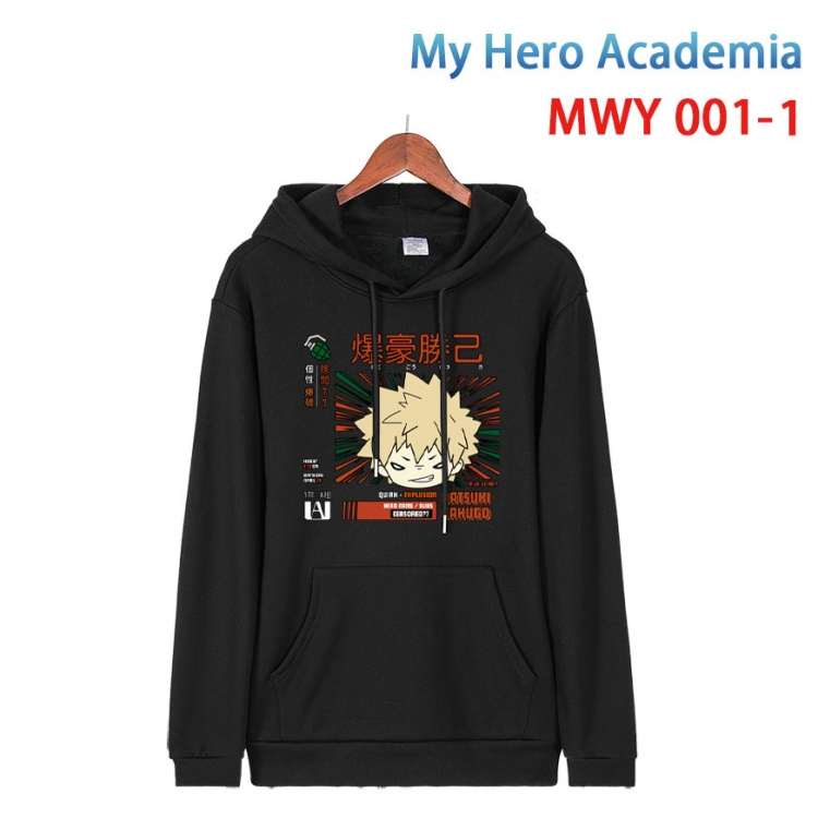 My Hero Academia Pure cotton casual sweater with Hoodie  from S to 4XL MWY 001 1