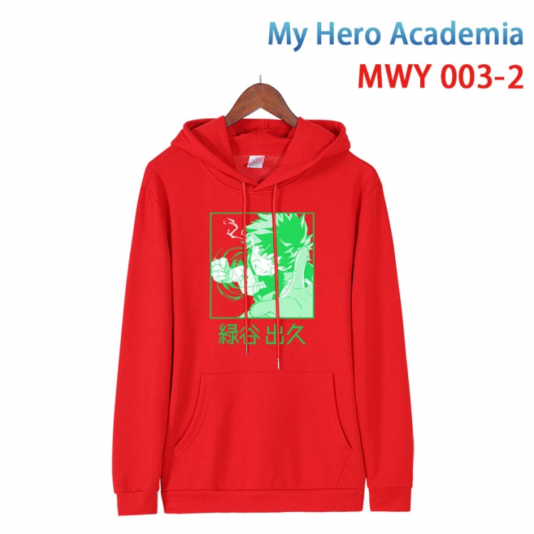My Hero Academia Pure cotton casual sweater with Hoodie  from S to 4XL  MWY 003 2