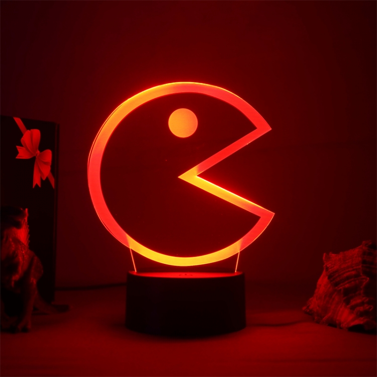 Brawl Stars European  3D night light USB touch switch colorful acrylic table lamp BLACK BASE  4507