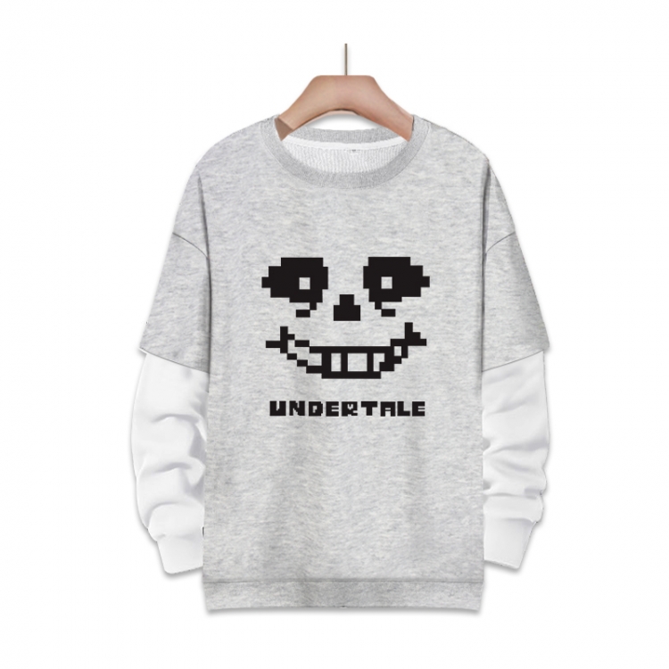 Undertale Anime fake two-piece thick round neck sweater from S to 3XL