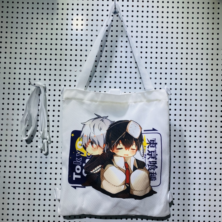 Tokyo Ghoul Double-sided color picture canvas shoulder bag storage bag 33X32cm