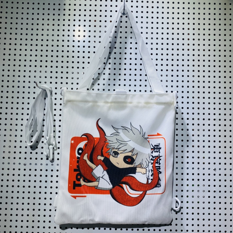 Tokyo Ghoul Double-sided color picture canvas shoulder bag storage bag 33X32cm