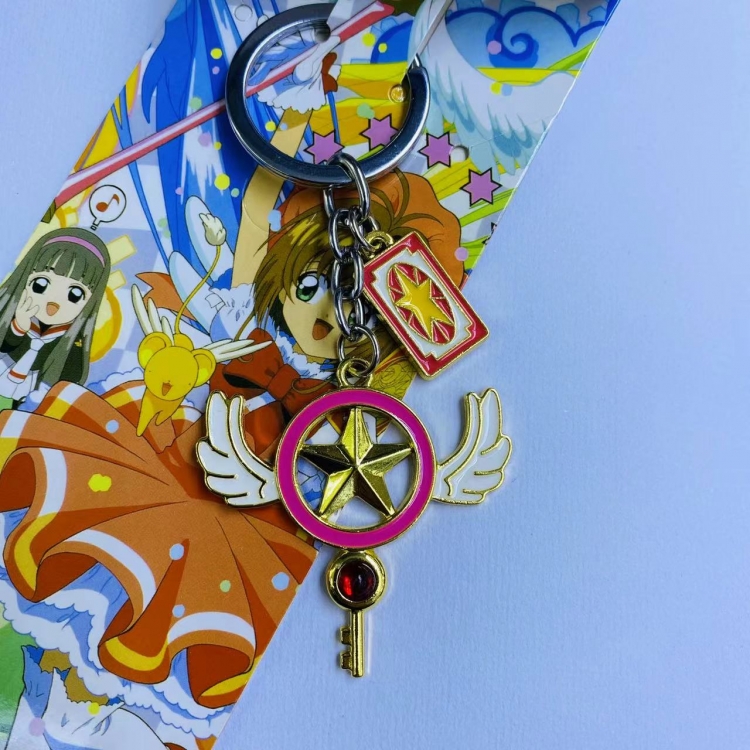 Card Captor Sakura  Animation metal keychain pendant price for 5 pcs 5847