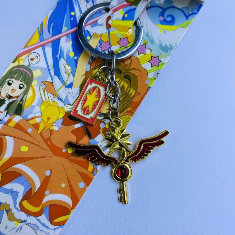 Card Captor Sakura  Animation metal keychain pendant price for 5 pcs 5857