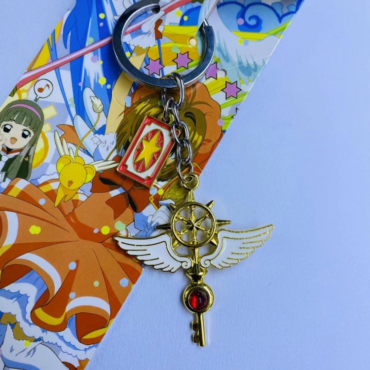 Card Captor Sakura  Animation metal keychain pendant price for 5 pcs