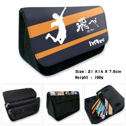 Haikyuu!! Velcro canvas zipper...