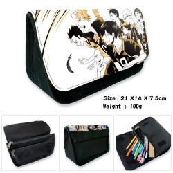 Haikyuu!! Velcro canvas zipper...