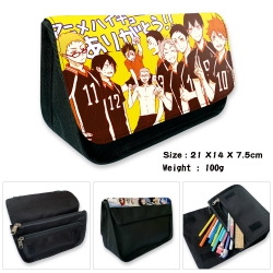 Haikyuu!! Velcro canvas zipper...