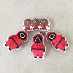 Squid Game Anime plush pillow nap cushion a set of 4