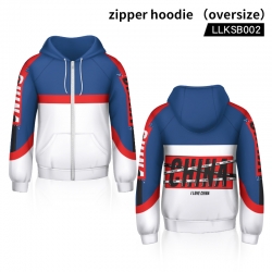 Text personality zipper sweate...