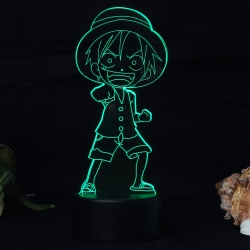 One Piece 3D night light USB t...