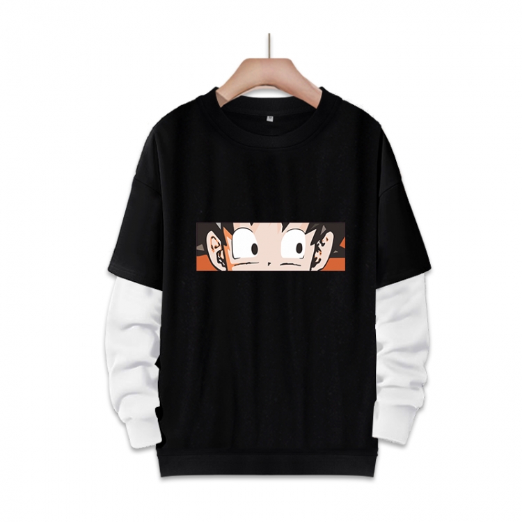 DRAGON BALL Anime fake two-piece thick round neck sweater from S to 3XL