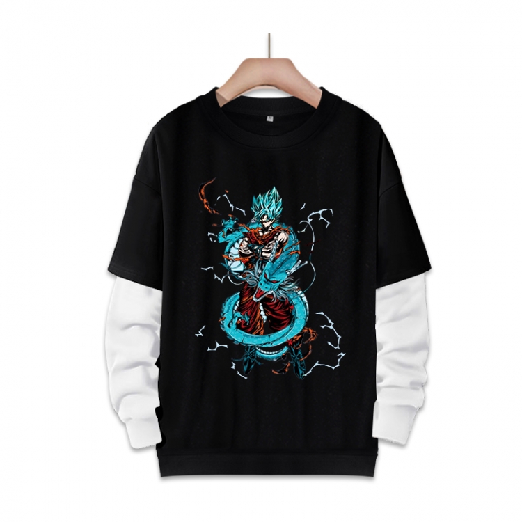 DRAGON BALL Anime fake two-piece thick round neck sweater from S to 3XL