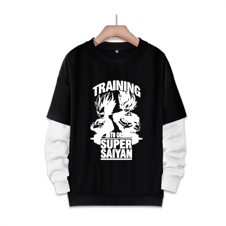 DRAGON BALL Anime fake two-piece thick round neck sweater from S to 3XL