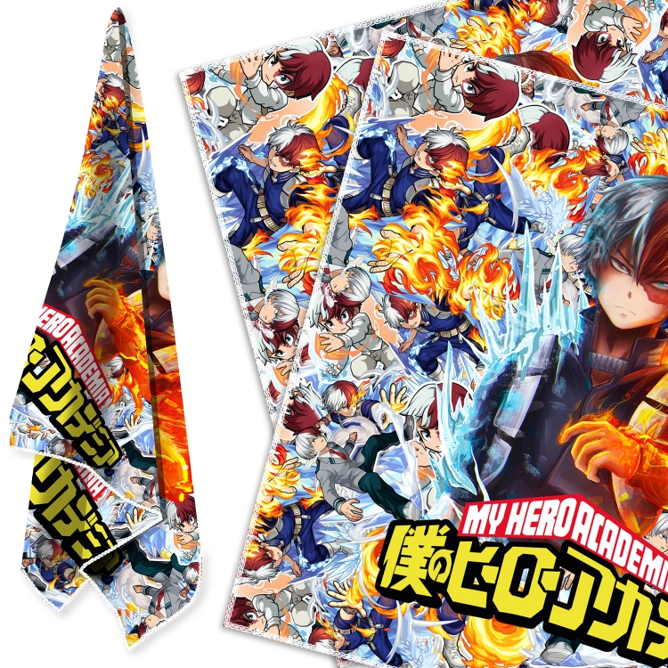 My Hero Academia Cartoon sports towel sweat-absorbent towel turban 58X58CM  price for 2 pcs