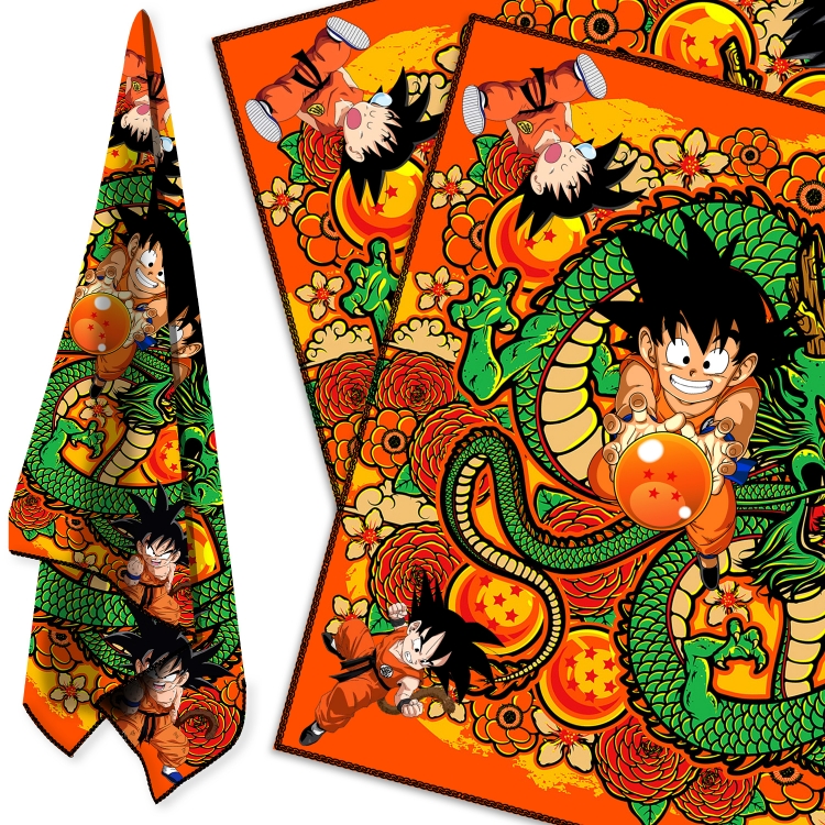 DRAGON BALL Cartoon sports towel sweat-absorbent towel turban 58X58CM  price for 2 pcs