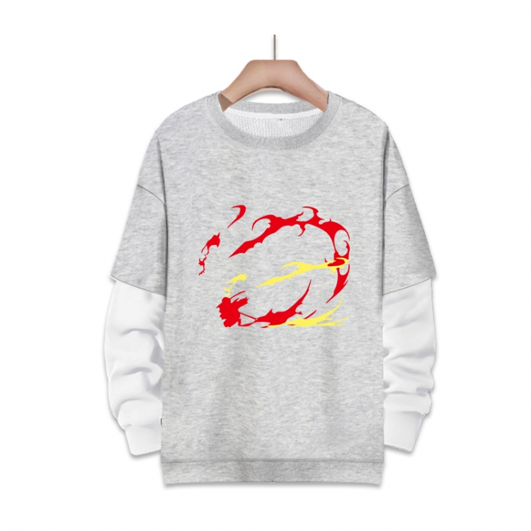 Demon Slayer Kimets Anime fake two-piece thick round neck sweater from S to 3XL