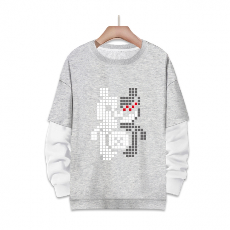 Dangan-Ronpa Anime fake two-piece thick round neck sweater from S to 3XL