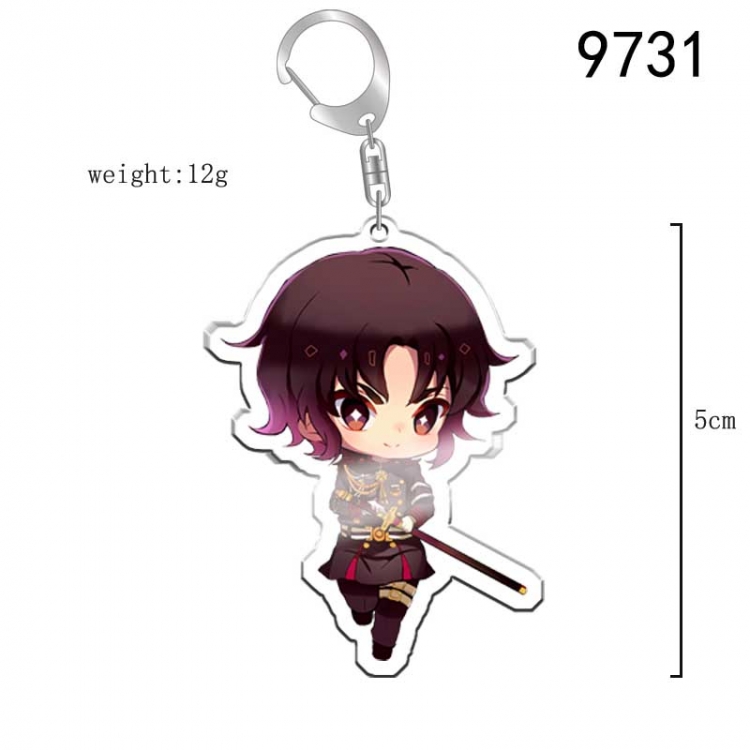 Seraph of the end  Anime acrylic Key Chain  price for 5 pcs 9731