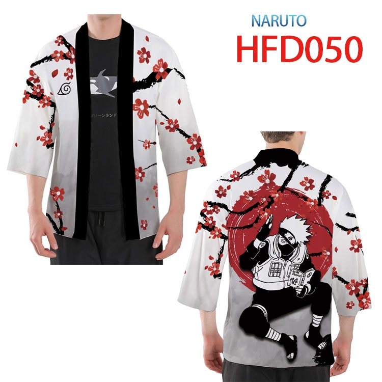 Naruto  Anime peripheral full-color short kimono from S to 4XL HFD-050