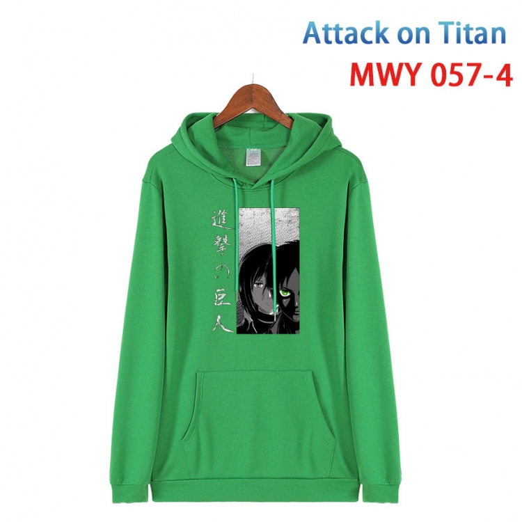 Shingeki no Kyojin Cotton Hooded Patch Pocket Sweatshirt   from S to 4XL MWY 057 4