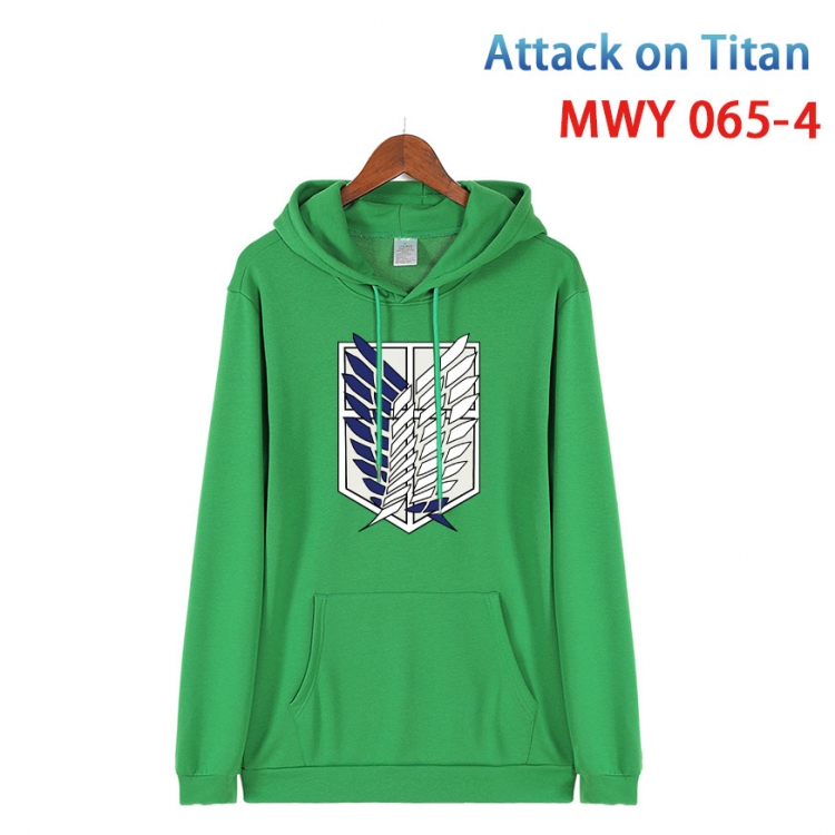 Shingeki no Kyojin Cotton Hooded Patch Pocket Sweatshirt   from S to 4XL MWY 065 4