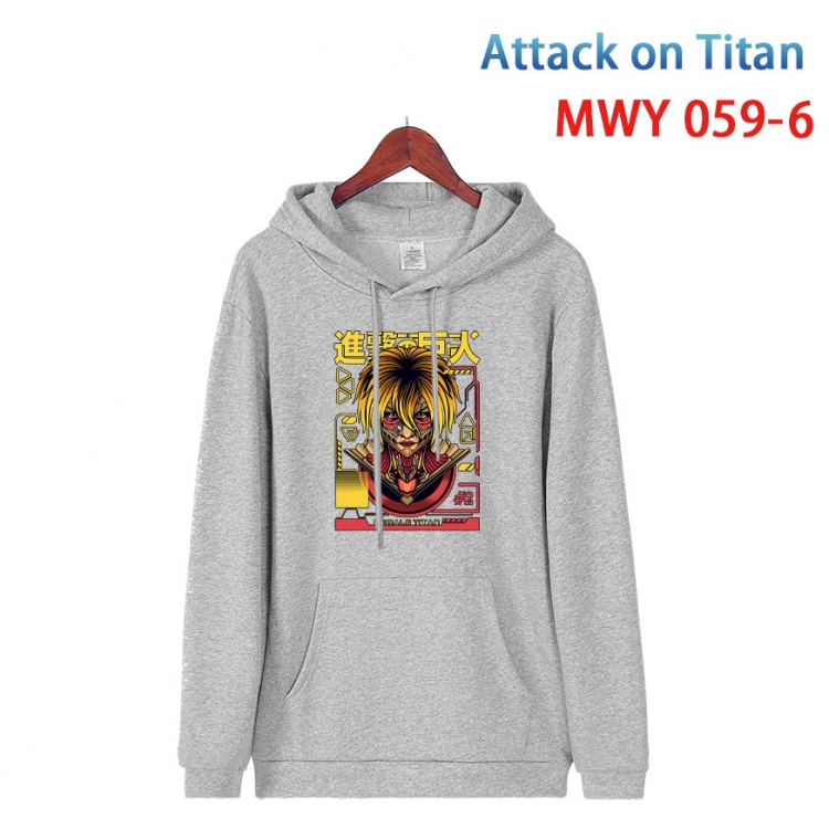 Shingeki no Kyojin Cotton Hooded Patch Pocket Sweatshirt   from S to 4XL MWY 059 6