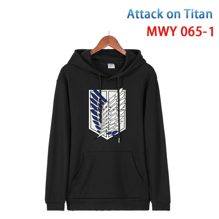 Shingeki no Kyojin Cotton Hooded Patch Pocket Sweatshirt   from S to 4XL MWY 065 1