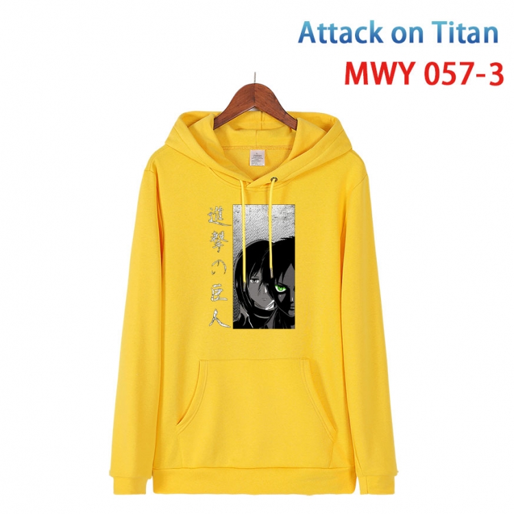 Shingeki no Kyojin Cotton Hooded Patch Pocket Sweatshirt   from S to 4XL MWY 057 3