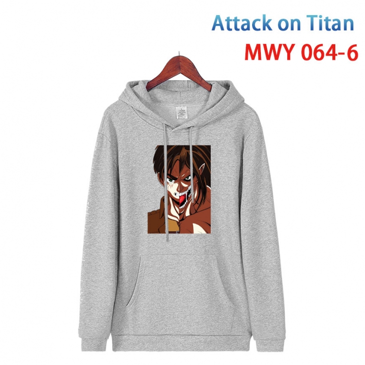 Shingeki no Kyojin Cotton Hooded Patch Pocket Sweatshirt   from S to 4XL MWY 064 6