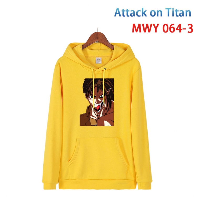 Shingeki no Kyojin Cotton Hooded Patch Pocket Sweatshirt   from S to 4XL MWY 064 3