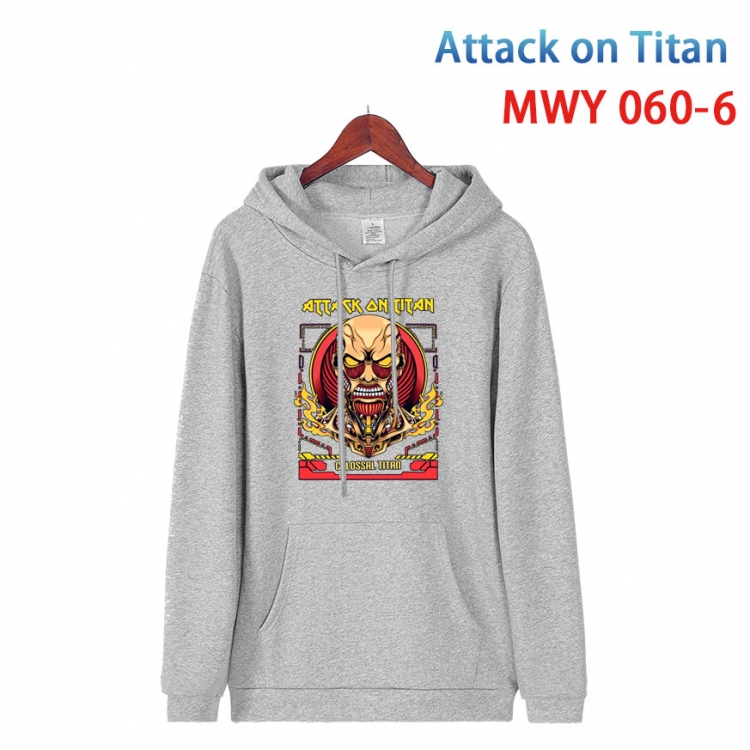 Shingeki no Kyojin Cotton Hooded Patch Pocket Sweatshirt   from S to 4XL MWY 060 6