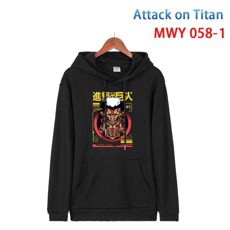 Shingeki no Kyojin Cotton Hooded Patch Pocket Sweatshirt   from S to 4XL  MWY 058 1