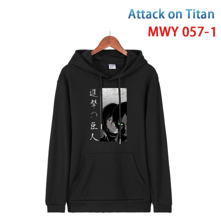 Shingeki no Kyojin Cotton Hooded Patch Pocket Sweatshirt   from S to 4XL MWY 057 1