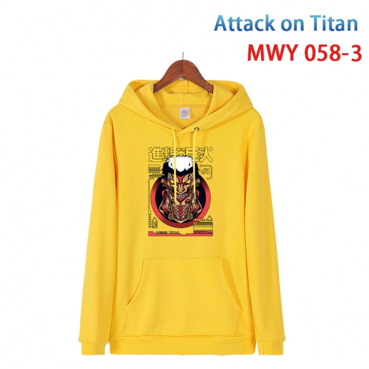 Shingeki no Kyojin Cotton Hooded Patch Pocket Sweatshirt   from S to 4XL MWY 058 3