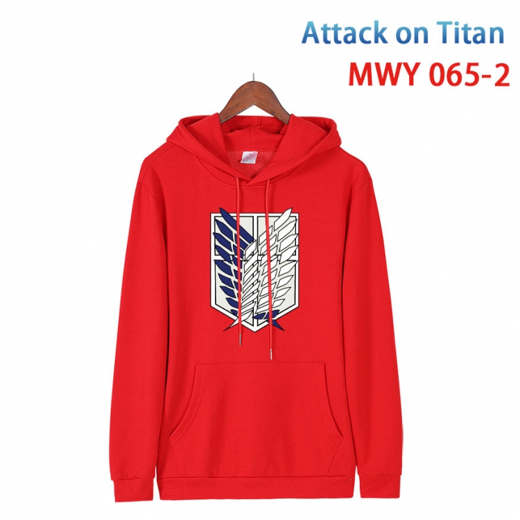 Shingeki no Kyojin Cotton Hooded Patch Pocket Sweatshirt   from S to 4XL MWY 065 2