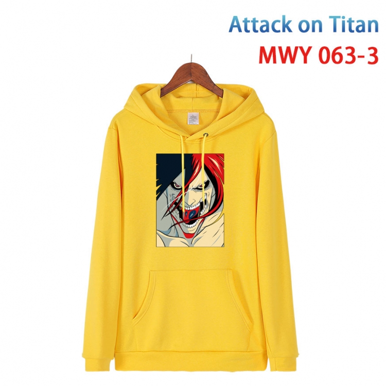 Shingeki no Kyojin Cotton Hooded Patch Pocket Sweatshirt   from S to 4XL MWY 063 3