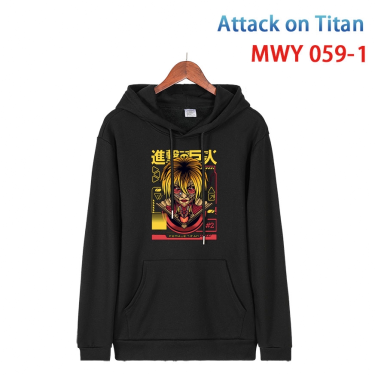 Shingeki no Kyojin Cotton Hooded Patch Pocket Sweatshirt   from S to 4XL MWY 059 1