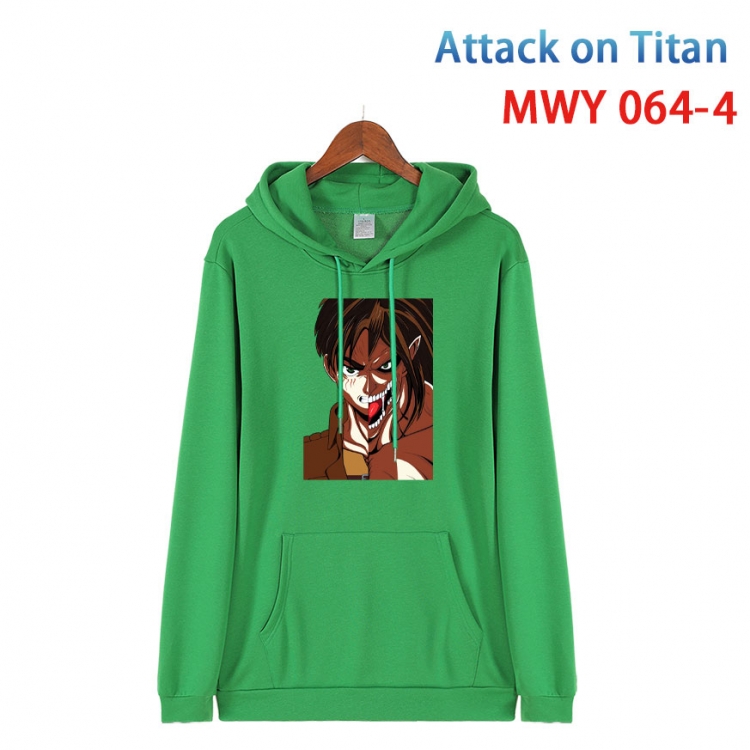 Shingeki no Kyojin Cotton Hooded Patch Pocket Sweatshirt   from S to 4XL MWY 064 4