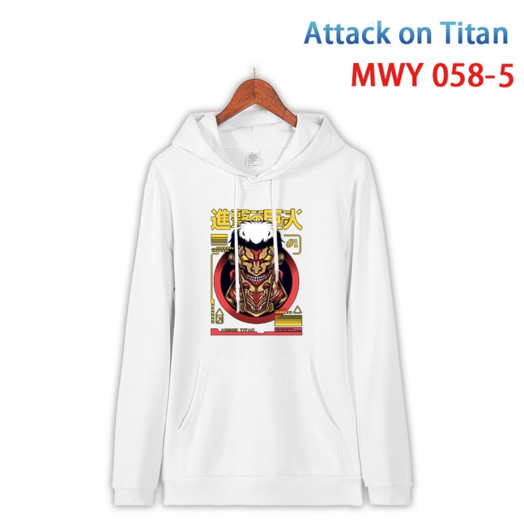 Shingeki no Kyojin Cotton Hooded Patch Pocket Sweatshirt   from S to 4XL MWY 058 5