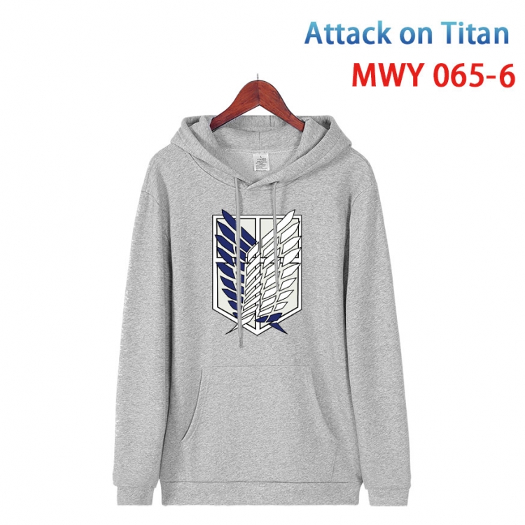 Shingeki no Kyojin Cotton Hooded Patch Pocket Sweatshirt   from S to 4XL MWY 065 6