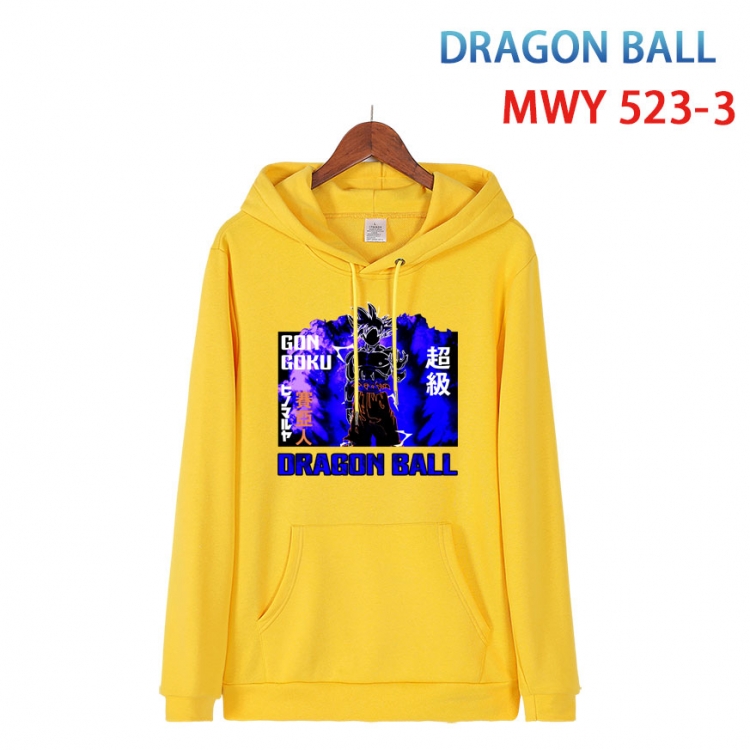 DRAGON BALL Cotton Hooded Patch Pocket Sweatshirt   from S to 4XL  MWY-523-3